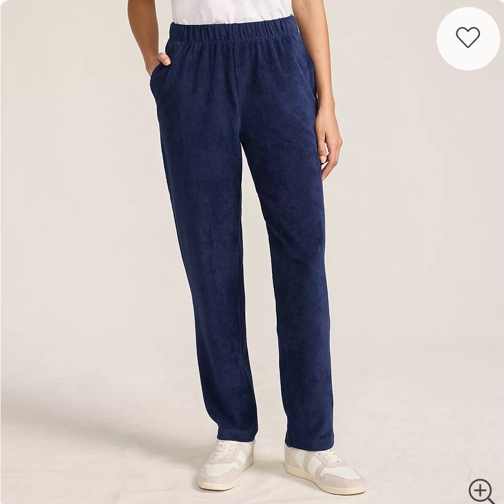 🌟NEW WITH TAGS🌟Lands’ End Women’s Navy Large/Tall Elastic Waist Pants